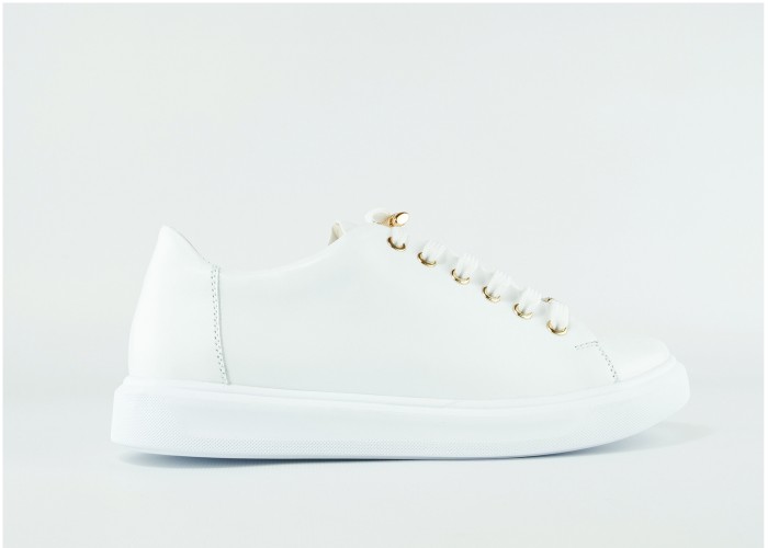 Купить Кеды женские белые кожаные Masis в TipTop Shoes