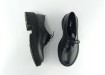 Женские туфли броги черная кожа Pride